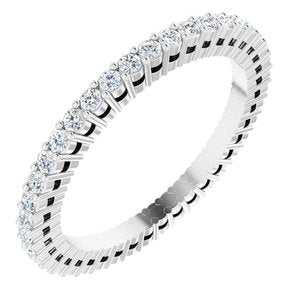 Platinum 3/8 CTW Diamond Eternity Band Size 6-122980:60189:P-ST-WBC