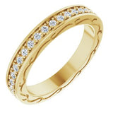 14K Yellow 3/8 CTW Diamond Round Eternity Band Size 5-122141:60046:P-ST-WBC