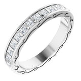 14K White 1 1/8 CTW Diamond Square Eternity Band Size 7 -122141:60015:P-ST-WBC