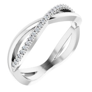 14K White 1/10 CTW Diamond Infinity-Inspired Anniversary Band-123017:600:P-ST-WBC