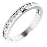 14K White 3/8 CTW Diamond Channel-Set Anniversary Band-122835:600:P-ST-WBC