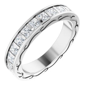 14K White 1 3/4 CTW Diamond Square Eternity Band Size 5-122141:60027:P-ST-WBC