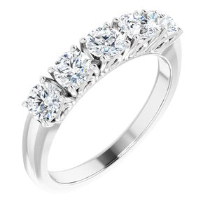 Platinum 1 CTW Diamond Anniversary Band-122859:60018:P-ST-WBC