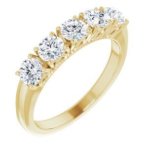 14K Yellow 1 CTW Diamond Anniversary Band-122859:60008:P-ST-WBC