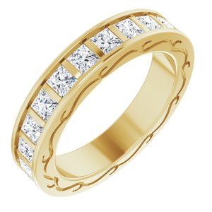 14K Yellow 2 1/6 CTW Diamond Square Eternity Band Size 5-122141:60037:P-ST-WBC