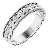 14K White 1 CTW Diamond Round Eternity Band Size 6-122141:60075:P-ST-WBC