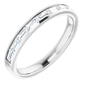 14K White 1/2 CTW Diamond Channel-Set Anniversary Band-122846:6000:P-ST-WBC