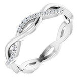 14K White 1/5 CTW Diamond Infinity-Inspired Eternity Band Size 5-122962:600:P-ST-WBC