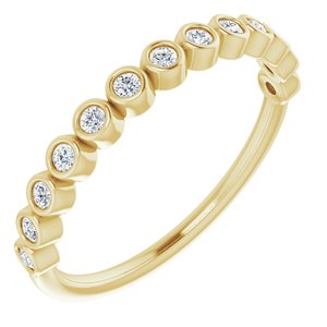 14K Yellow 1/5 CTW Diamond Anniversary Band-122968:601:P-ST-WBC