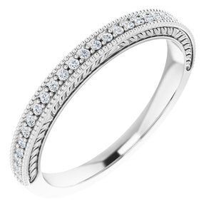 14K White 1/10 CTW Diamond Anniversary Band-123027:600:P-ST-WBC