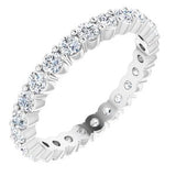 14K White 3/4 CTW Diamond Eternity Band Size 4-121935:600:P-ST-WBC