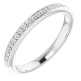 14K White 1/8 CTW Diamond Band for 6 mm Square Ring-122168:60001:P-ST-WBC