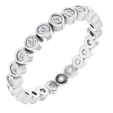 14K White 1/3 CTW Diamond Eternity Band Size 6 -122967:602:P-ST-WBC