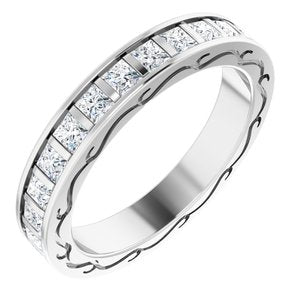 14K White 1 7/8 CTW Diamond Square Eternity Band Size 7-122141:60033:P-ST-WBC