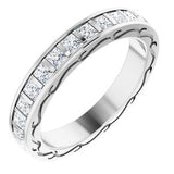 14K White 1 1/2 CTW Diamond Square Eternity Band Size 6-122141:60021:P-ST-WBC