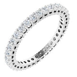 Platinum 3/4 CTW Diamond Eternity Band Size 6-122980:60191:P-ST-WBC