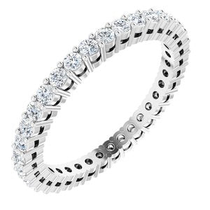 Platinum 3/4 CTW Diamond Eternity Band Size 7-122980:60205:P-ST-WBC