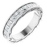 14K White 1 3/4 CTW Diamond Square Eternity Band Size 6-122141:60030:P-ST-WBC