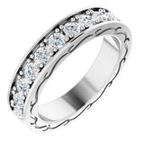 14K White 1 3/8 CTW Diamond Round Eternity Band Size 6-122141:60084:P-ST-WBC