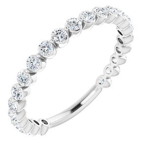 14K White 3/4 CTW Diamond Anniversary Band-123013:601:P-ST-WBC