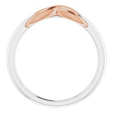14K White & Rose Infinity-Style Ring -51749:105:P-ST-WBC