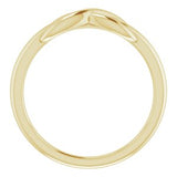 14K Yellow Infinity-Style Ring -51749:102:P-ST-WBC