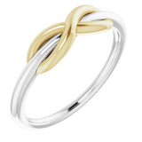 14K White & Yellow Infinity-Style Ring -51749:104:P-ST-WBC
