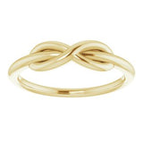 14K Yellow Infinity-Style Ring -51749:102:P-ST-WBC