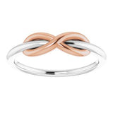 14K White & Rose Infinity-Style Ring -51749:105:P-ST-WBC
