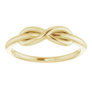 14K Yellow Infinity-Style Ring -51749:102:P-ST-WBC