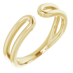 14K Yellow Negative Space Ring-51750:102:P-ST-WBC