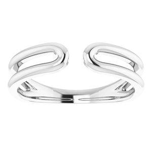 14K White Negative Space Ring-51750:101:P-ST-WBC
