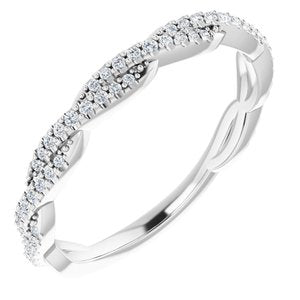 14K White 1/6 CTW Diamond Anniversary Band -123325:600:P-ST-WBC