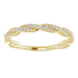 14K Yellow 1/6 CTW Diamond Anniversary Band -123325:601:P-ST-WBC