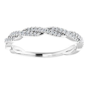 14K White 1/6 CTW Diamond Anniversary Band -123325:600:P-ST-WBC
