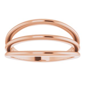 14K Rose Negative Space Ring -51757:103:P-ST-WBC