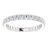 Platinum 7/8 CTW French Set Diamond Eternity Band Size 6.5-123225:623:P-ST-WBC