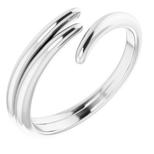14K White Bypass Ring -51758:101:P-ST-WBC