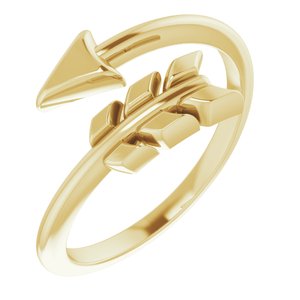 14K Yellow Arrow Ring -51771:102:P-ST-WBC