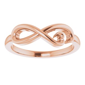 14K Rose Infinity-Inspired Heart Ring   -51773:103:P-ST-WBC