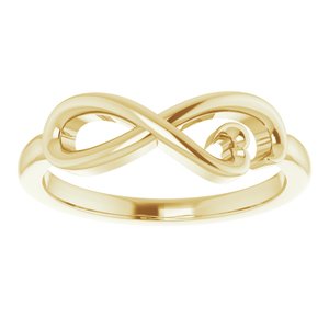 14K Yellow Infinity-Inspired Heart Ring   -51773:102:P-ST-WBC