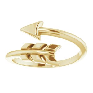 14K Yellow Arrow Ring -51771:102:P-ST-WBC