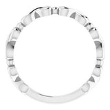 14K White Infinity-Inspired Heart Ring  -51778:101:P-ST-WBC