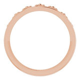 14K Rose Stackable Crown Ring -51789:103:P-ST-WBC