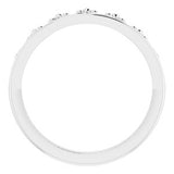 14K White Stackable Crown Ring -51789:101:P-ST-WBC