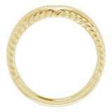 14K Yellow Negative Space Rope Ring  -51782:102:P-ST-WBC