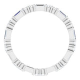 Platinum 3/4 CTW Diamond Eternity Band Size 7.5  -123377:631:P-ST-WBC