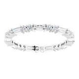 Platinum 3/4 CTW Diamond Eternity Band Size 7  -123377:627:P-ST-WBC