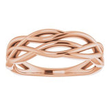 14K Rose Freeform Ring  -51796:103:P-ST-WBC