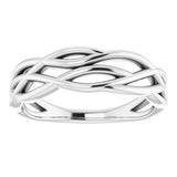 14K White Freeform Ring  -51796:101:P-ST-WBC